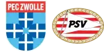 PEC Zwolle x PSV Eindoven