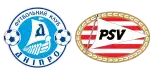 Dnipro Dnipropetrovsk x PSV Eindoven