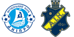 Dnipro Dnipropetrovsk x AIK Solna