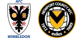 Wimbledom x Newport County