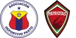 Deportivo Pasto x Patriotas Boyacá