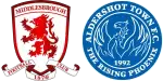 Middlesbrough x Aldershot Town