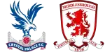 Crystal Palace x Middlesbrough