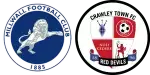 Millwall x Crawley Town