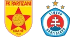 Partizani x Slovan Bratislava