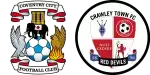 Coventry City x Crawley Town