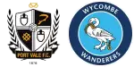 Port Vale x Wycombe Wanderers