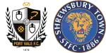 Port Vale x Shrewsbury Town