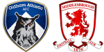 Oldham Athletic x Middlesbrough