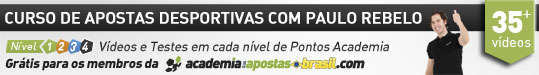 Aluas em vídeos do curso de apostas esportivas com Paulo Rebelo