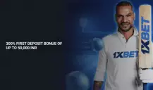 1xBet Bonus - 300% up to 65000 INR