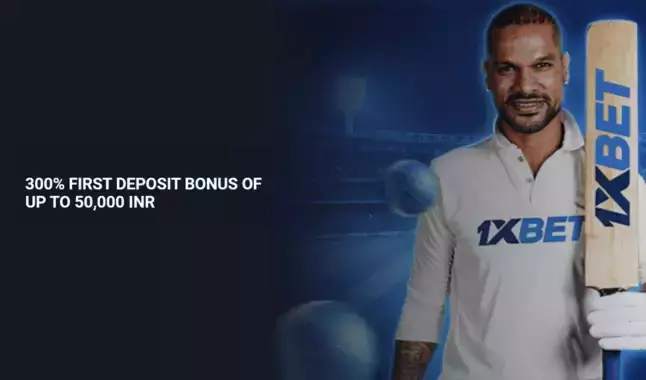 1xBet Bonus - 300% up to 65000 INR