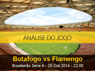 Análise do jogo: Botafogo X Flamengo (25 Outubro 2014)