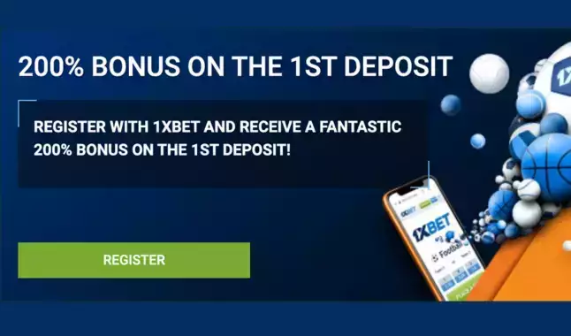 1xBet Welcome Bonus - 200% First Deposit Bonus