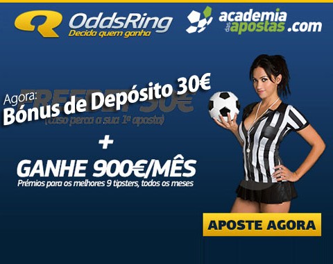 OddsRing com freebet boas vindas de 30€
