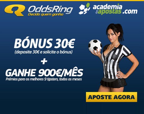 OddsRing com bónus de boas vindas de 30€