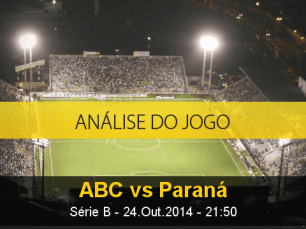 Análise do jogo: ABC X Paraná (24 Outubro 2014)