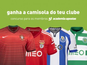 Ganha a camisola oficial do teu clube