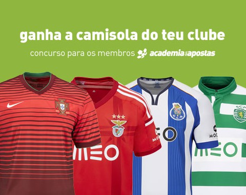 Ganha a camisola oficial do teu clube