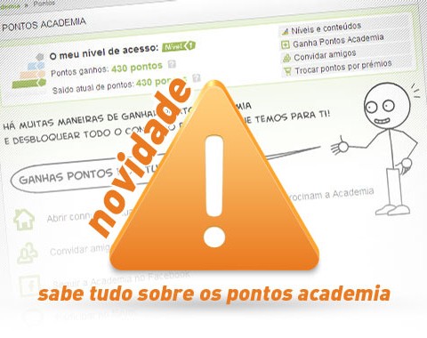 Novidade: sabe tudo sobre os Pontos Academia