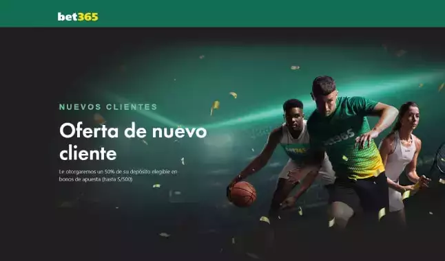 Bet365 Bono de Bienvenida - 50% hasta S/500