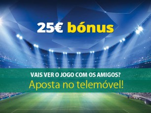 Liga dos Campeões: aposta no telemóvel e recebe um bónus