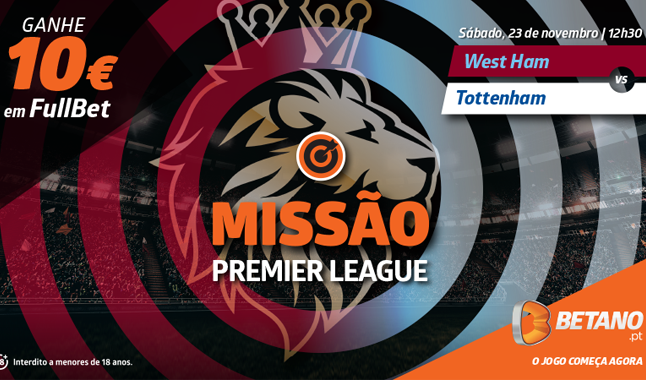 Estreia de Mourinho com 10€ em FullBet na Betano