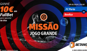 10€ para apostar no FC Porto-Benfica