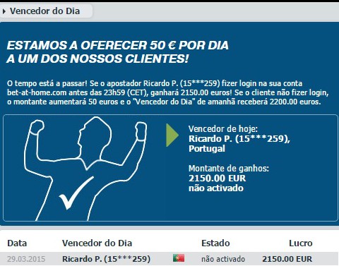Sabes quem é o Ricardo? Diz-lhe que acabou de ganhar 2150€