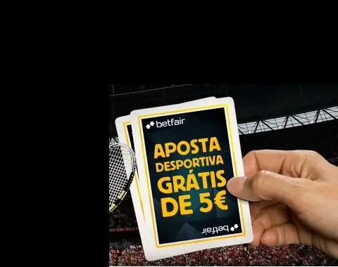 Aposta grátis de 5€ na Betfair