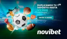 Bono de Bienvenida Novibet - 100% hasta $5.000