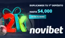 Bono de Bienvenida Novibet - 100% hasta $4000