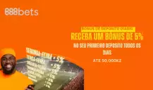 Bónus de depósito 888bets - 5% até 50,000Kz todos os dias!