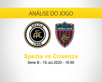 Prognóstico Spezia Cosenza (10 julho 2020)