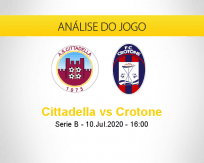 Prognóstico Cittadella Crotone (10 julho 2020)