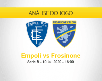 Prognóstico Empoli Frosinone (10 julho 2020)