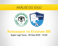 Prognóstico Konyaspor Erzurum BB (05 dezembro 2020)