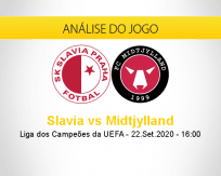 Prognóstico Slavia Praha Midtjylland (22 setembro 2020)