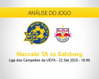 Prognóstico Maccabi Tel Aviv Salzburg (22 setembro 2020)