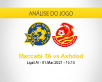 Prognóstico Maccabi TA Ashdod (01 março 2021)