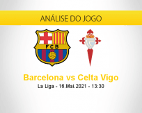 Prognóstico Barcelona Celta Vigo (16 maio 2021)