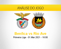 Prognóstico Benfica Rio Ave (01 março 2021)