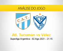 Prognóstico Atl. Tucumán Vélez (02 agosto 2021)