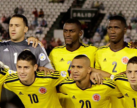 A Colômbia de Fredy Guarín, James Rodriguez e Jackson Martinez