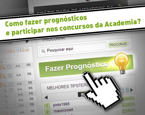 Como fazer prognósticos e participar nos concursos da Academia?