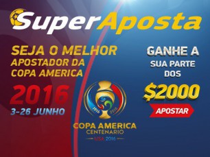 2000 euros de oferta SuperAposta na Copa América Centenário