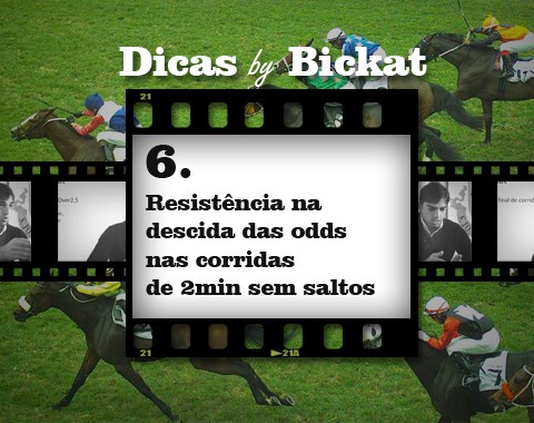 Resistência na descida das odds nas corridas de 2min sem saltos