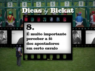 É muito importante perceber a confiança dos apostadores em certo cavalo
