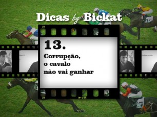 Corrupção, o cavalo não vai ganhar