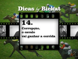 Corrupção, o cavalo vai ganhar a corrida